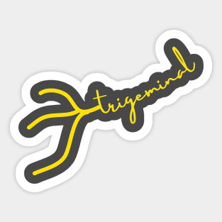 Trigeminal Cranial Nerve Dainty Font Sticker